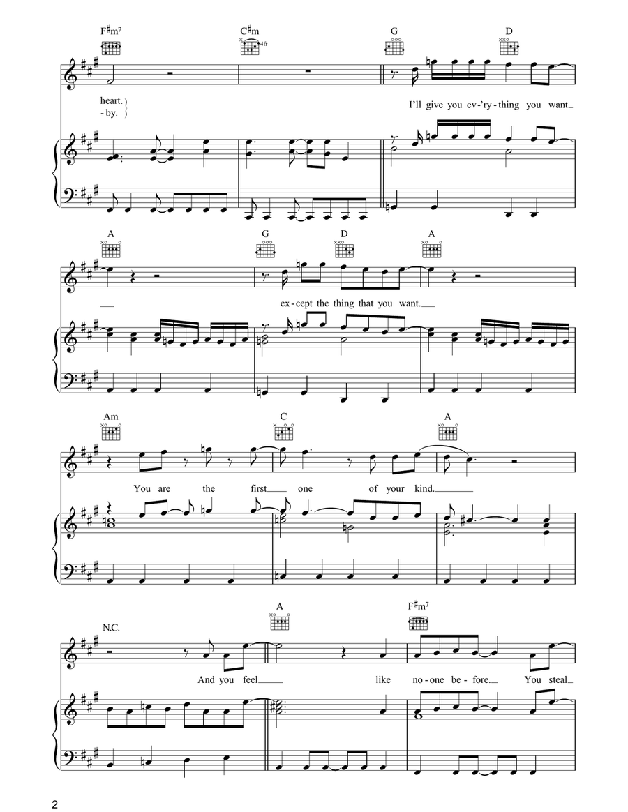 Original Of The Species Original Of The Species Piano, Vocal, Guitar scores gallery preview page 2