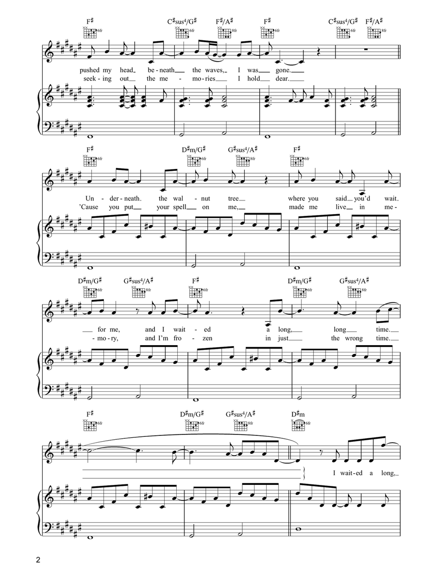 Walnut Tree Walnut Tree Piano, Vocal, Guitar scores gallery preview page 2