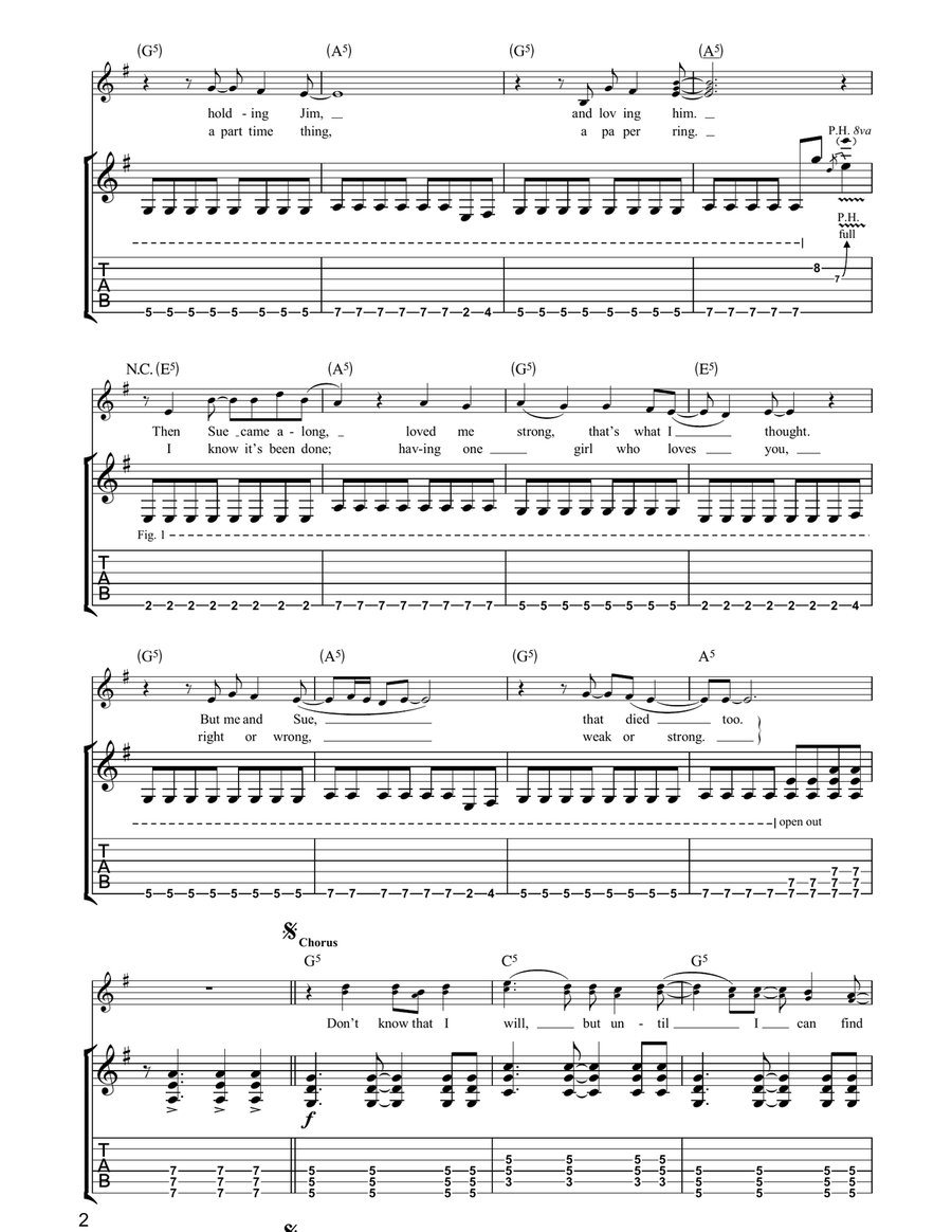 Solitary Man Solitary Man Acoustic Guitar scores gallery preview page 2