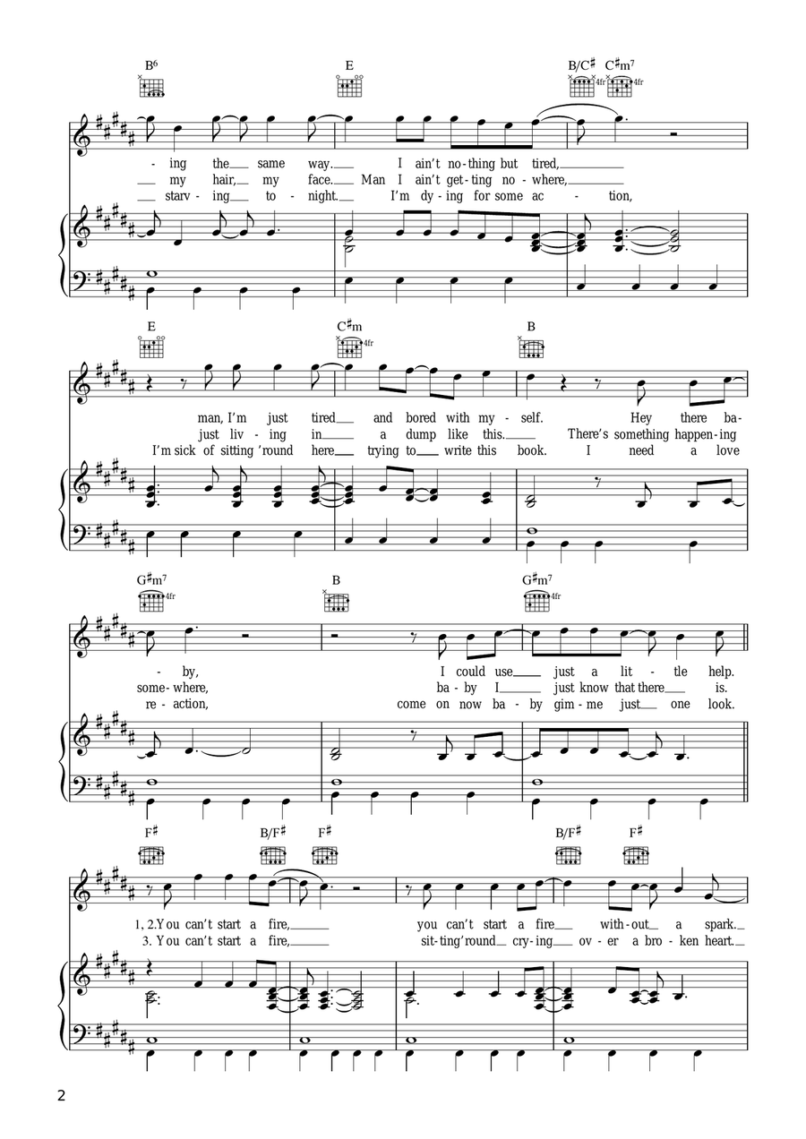 Dancing In The Dark Dancing In The Dark Acoustic Guitar scores gallery preview page 2