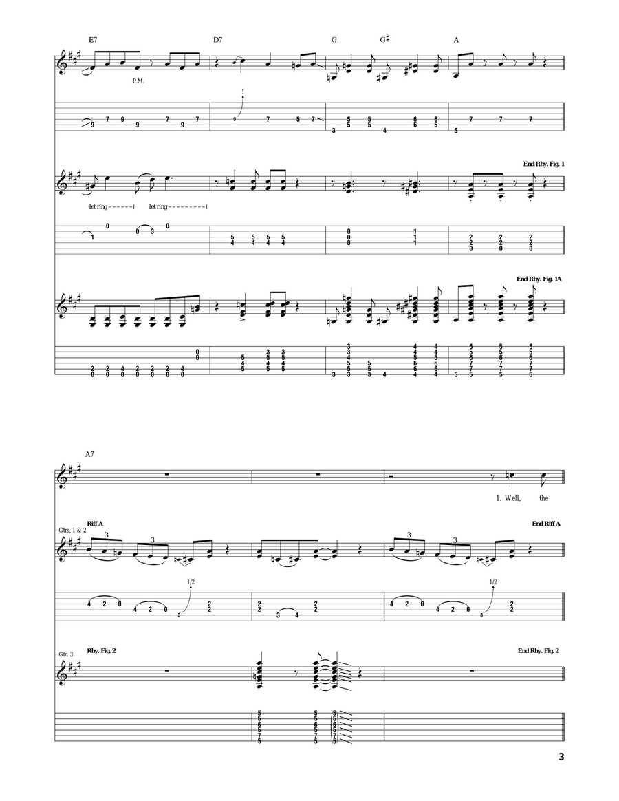 I Know A Little I Know A Little Electric Guitar scores gallery preview page 3