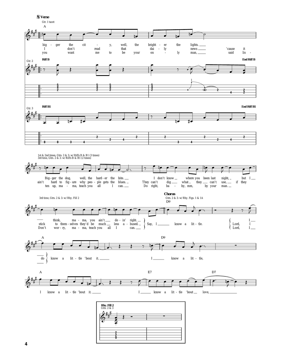 I Know A Little I Know A Little Electric Guitar scores gallery preview page 4