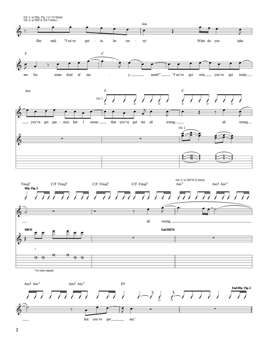 As Lovers Go As Lovers Go Acoustic Guitar scores gallery preview page 2