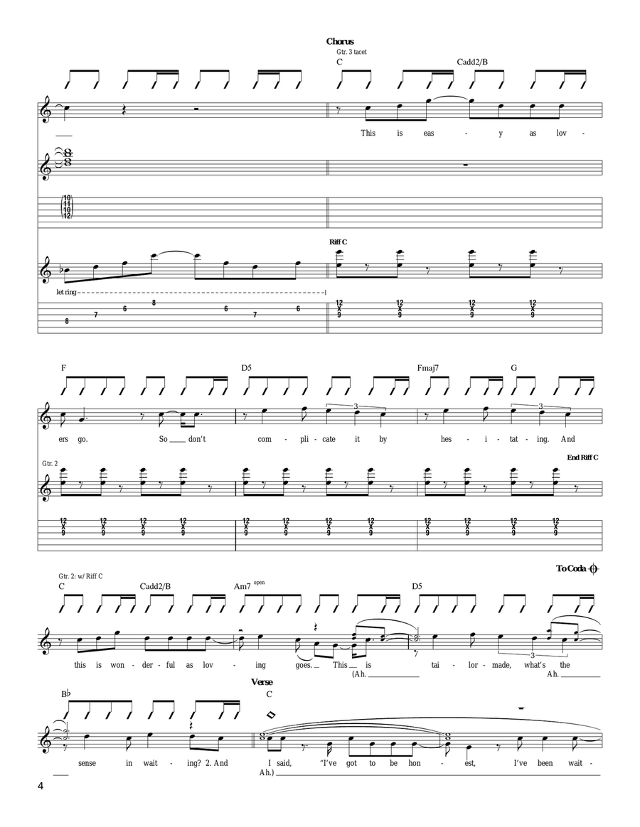 As Lovers Go As Lovers Go Acoustic Guitar scores gallery preview page 4