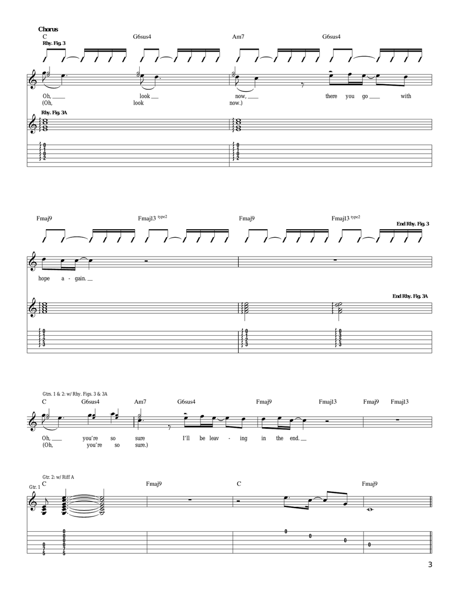Carve Your Heart Out Yourself Acoustic Guitar scores gallery preview page 3