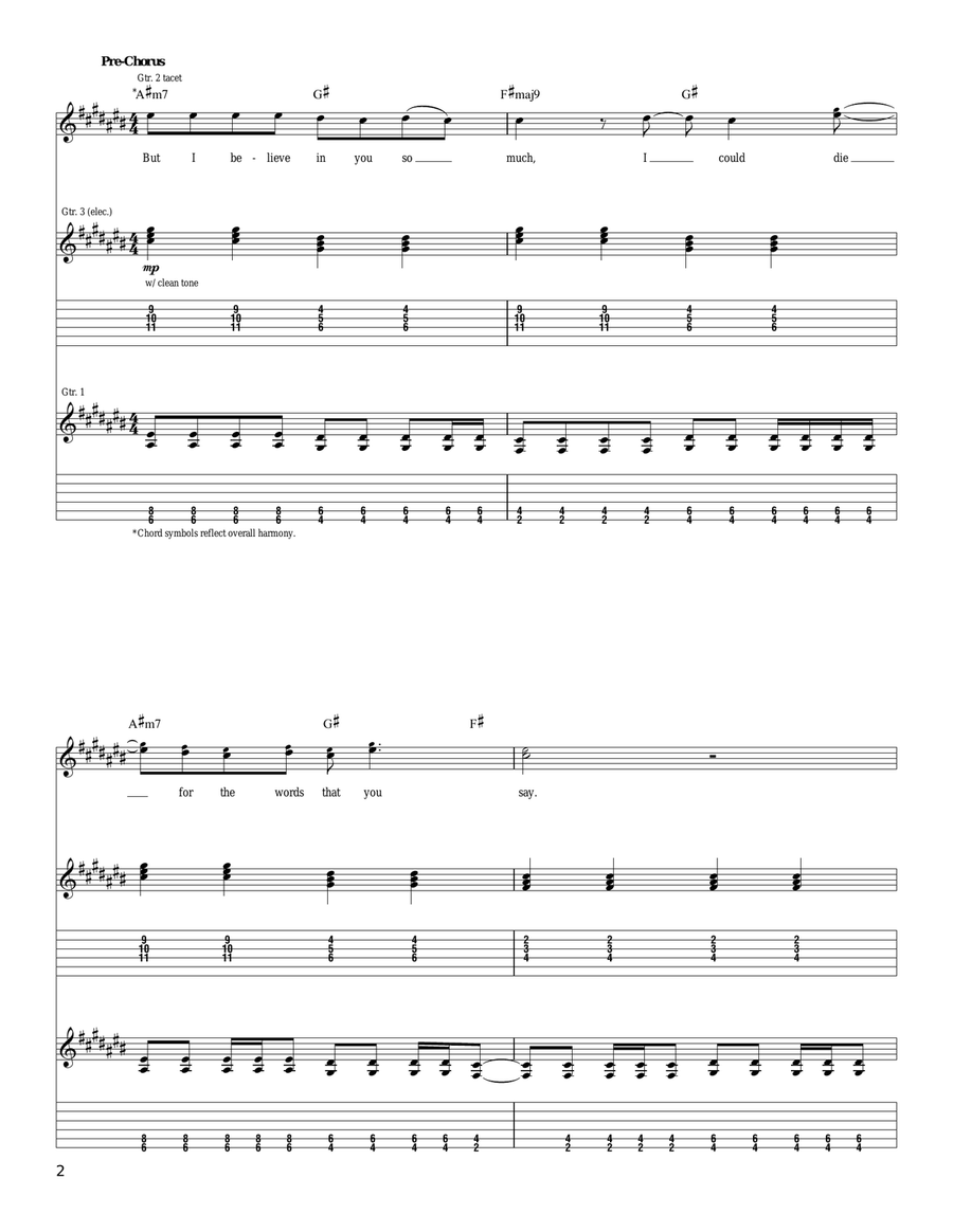 Ghost Of A Good Thing Ghost Of A Good Thing Acoustic Guitar scores gallery preview page 2