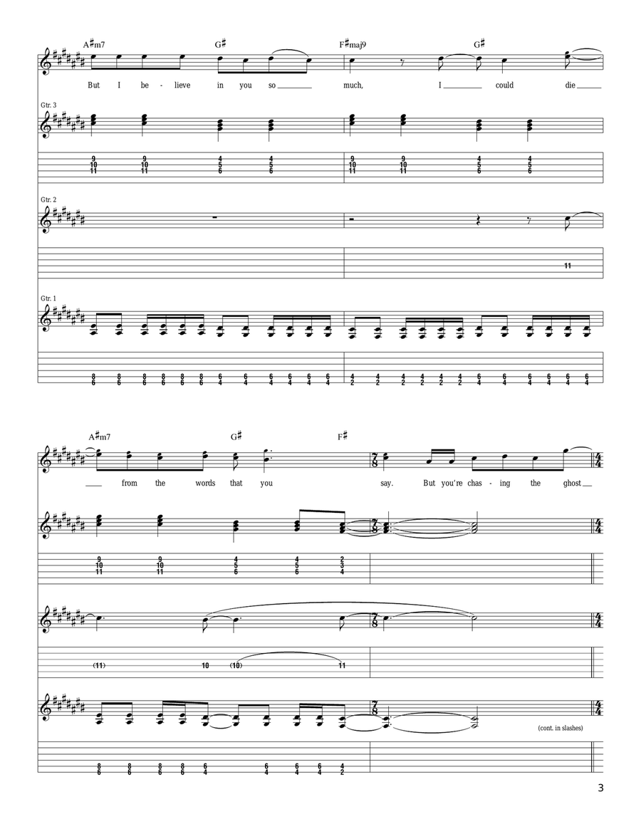 Ghost Of A Good Thing Ghost Of A Good Thing Acoustic Guitar scores gallery preview page 3