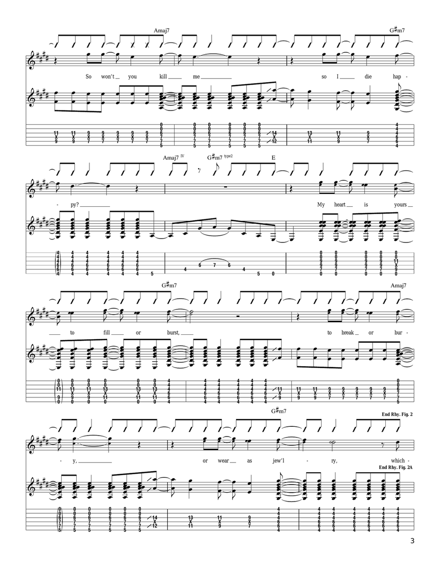 Hands Down Hands Down Acoustic Guitar scores gallery preview page 3