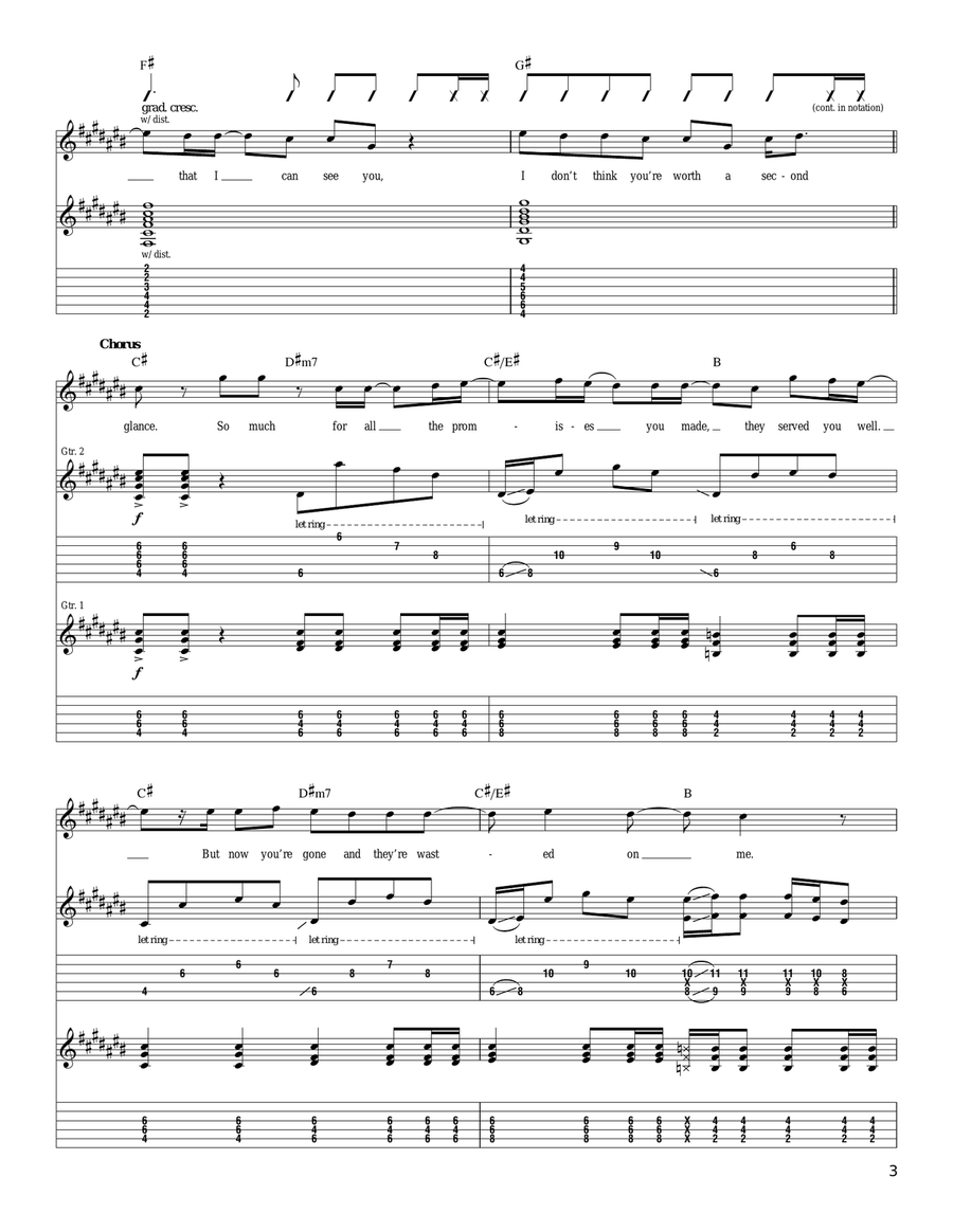 Rapid Hope Loss Rapid Hope Loss Acoustic Guitar scores gallery preview page 3