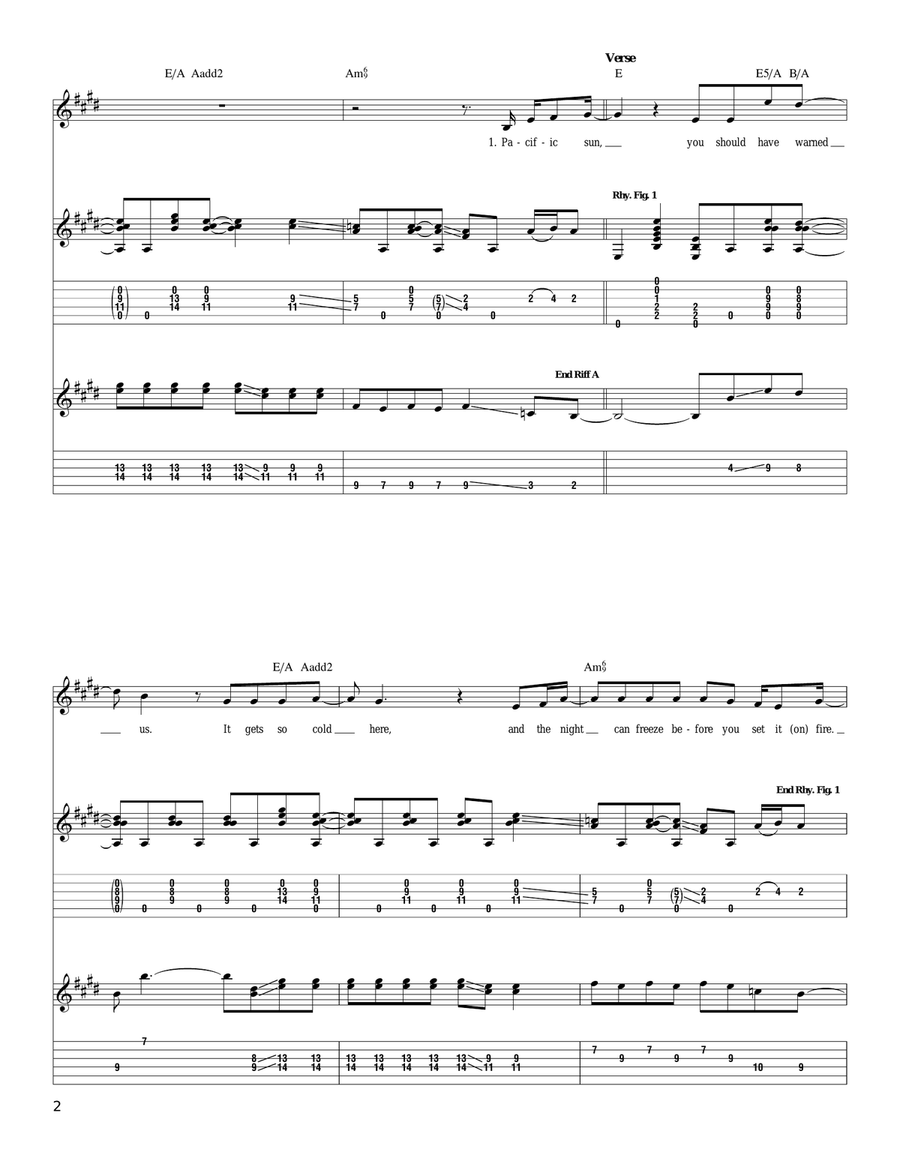 Several Ways To Die Trying Acoustic Guitar scores gallery preview page 2