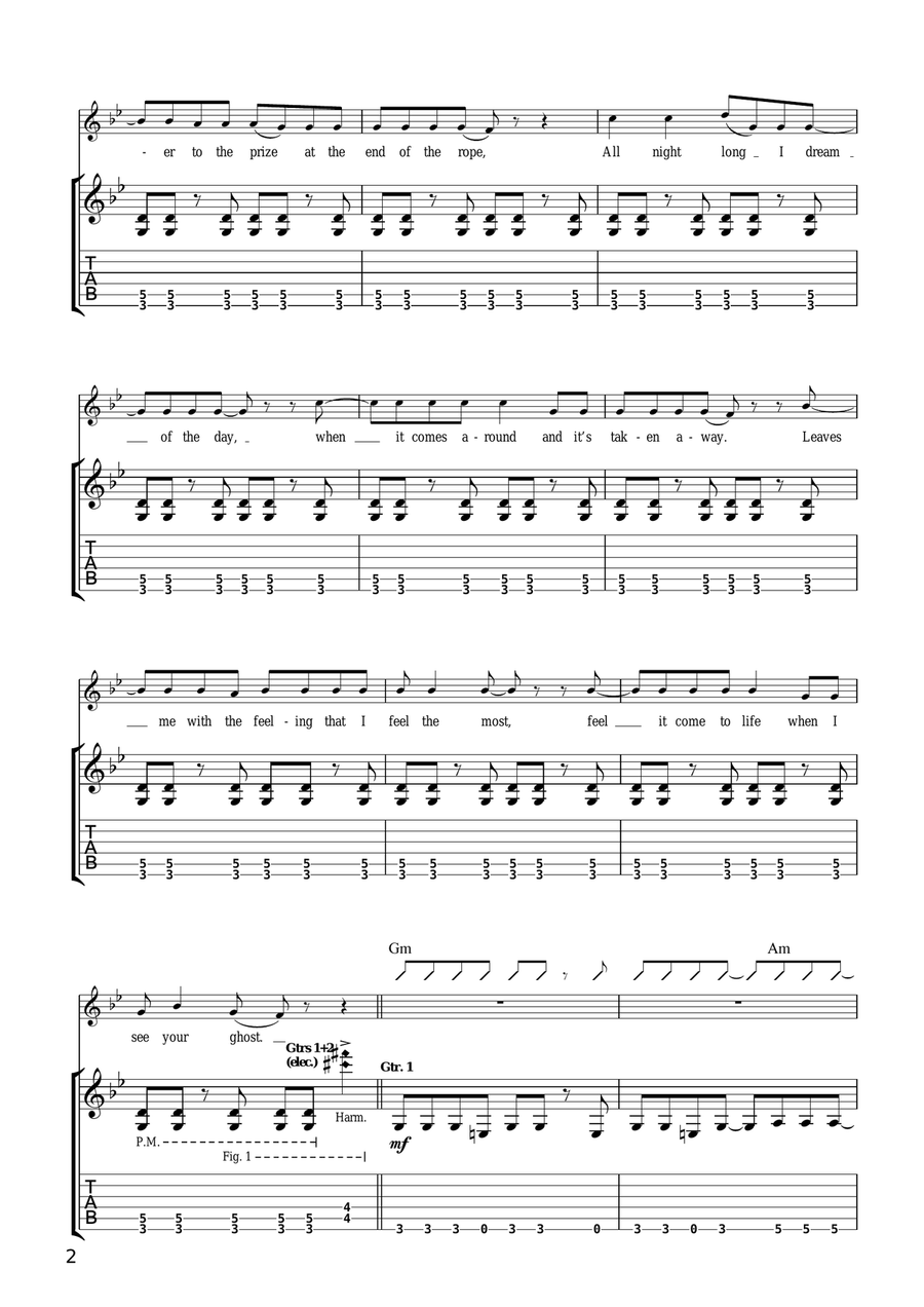 All My Life All My Life Electric Guitar scores gallery preview page 2