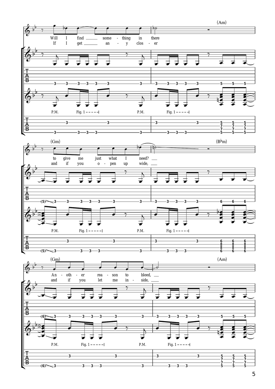 All My Life All My Life Electric Guitar scores gallery preview page 5