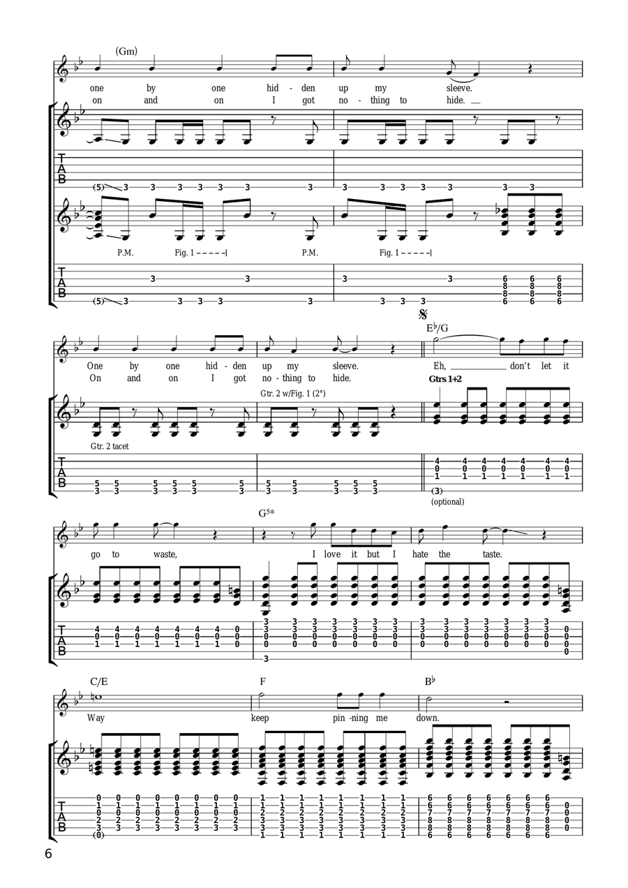 All My Life All My Life Electric Guitar scores gallery preview page 6
