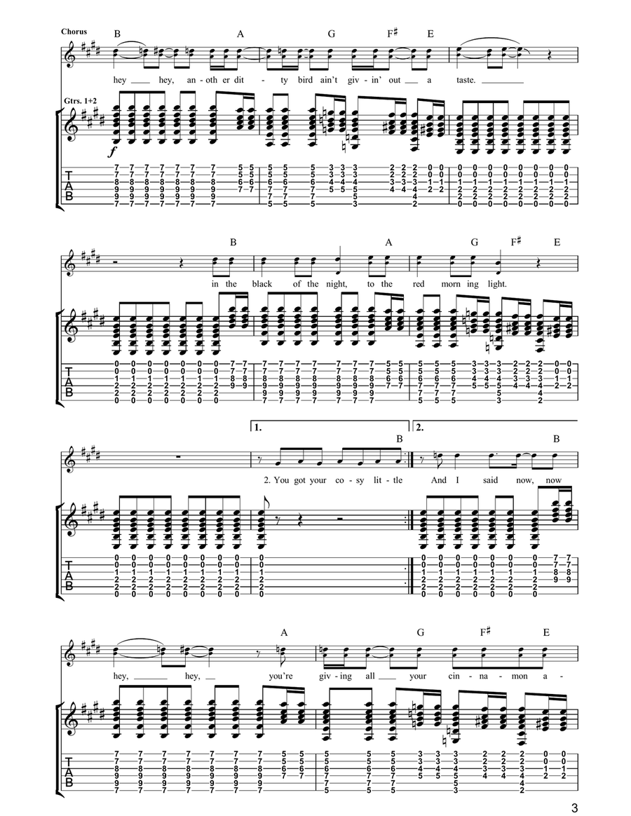 Red Morning Light Red Morning Light Acoustic Guitar scores gallery preview page 3