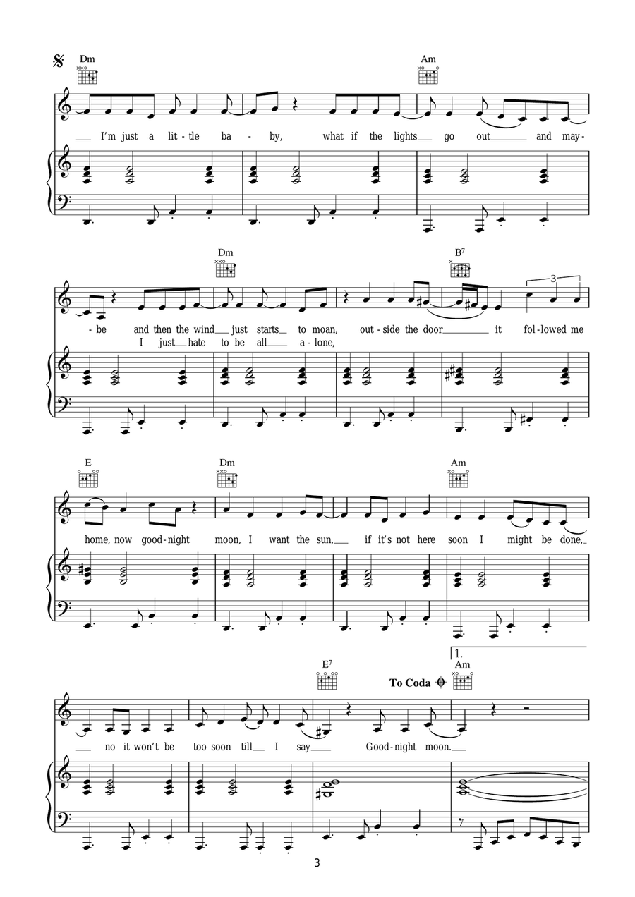 Goodnight Moon Goodnight Moon Acoustic Guitar scores gallery preview page 3