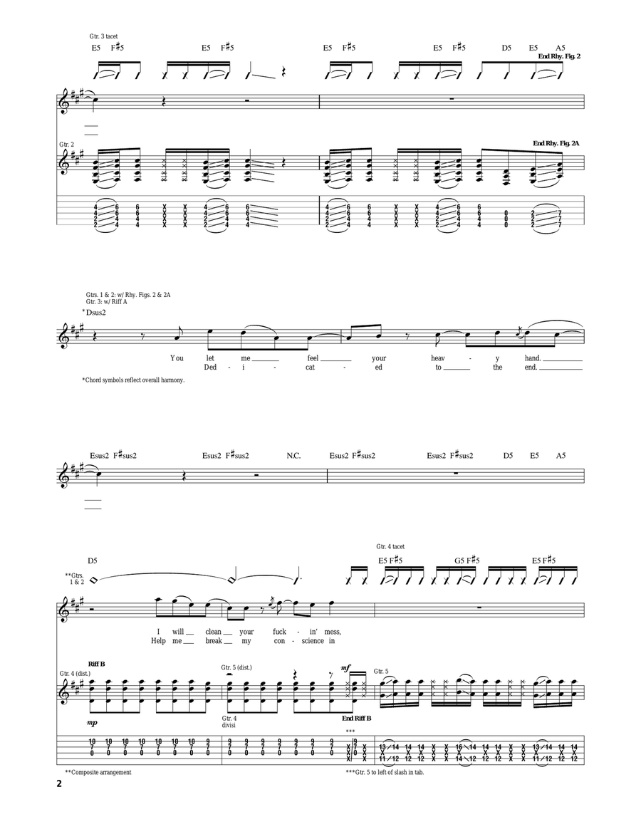 Break My Fall Acoustic Guitar scores gallery preview page 2