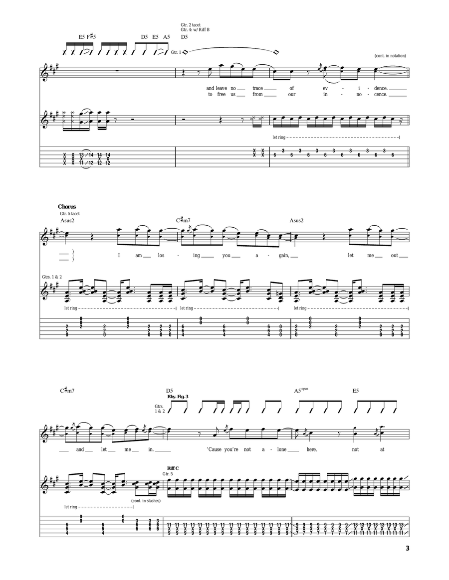Break My Fall Acoustic Guitar scores gallery preview page 3