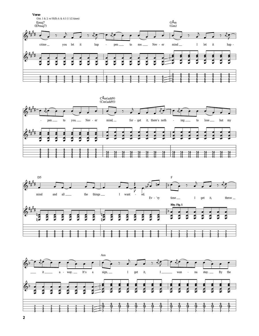 Forget It Forget It Acoustic Guitar scores gallery preview page 2