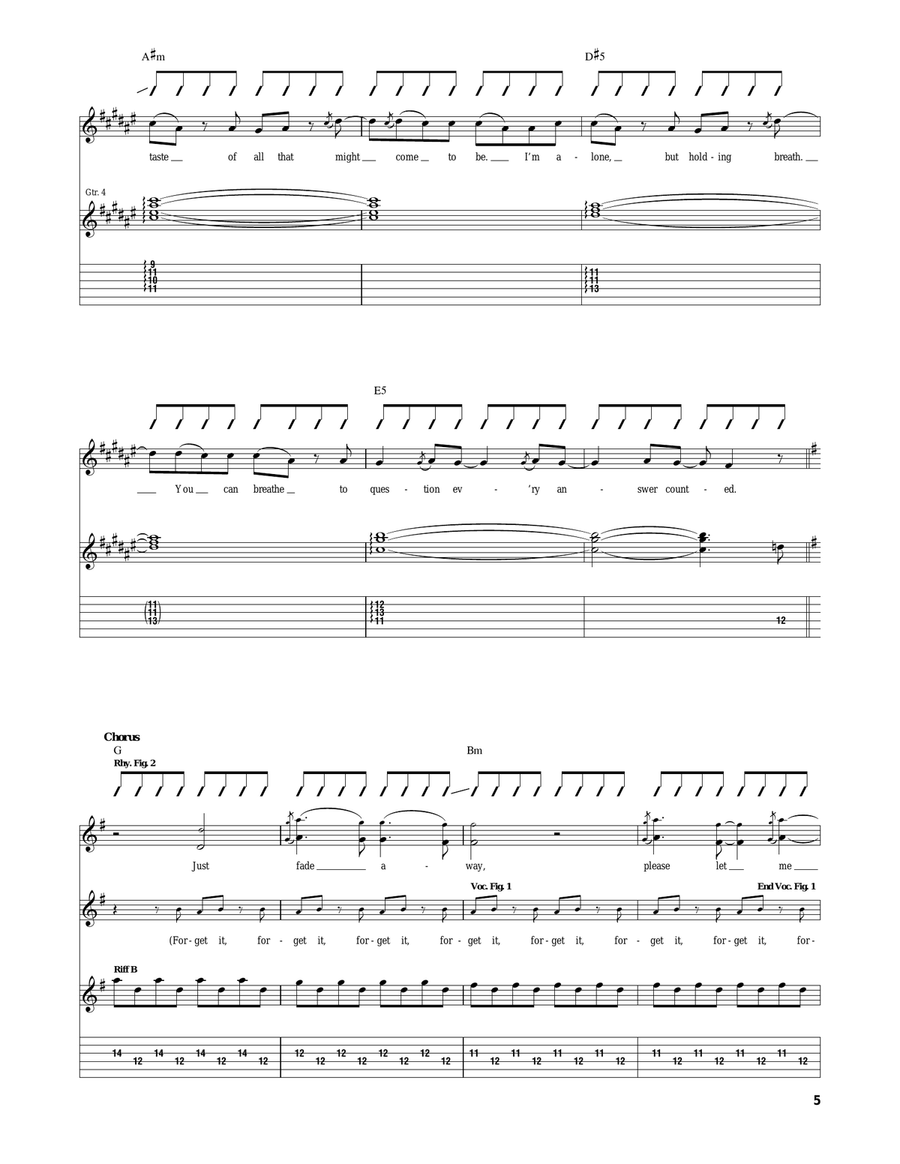 Forget It Forget It Acoustic Guitar scores gallery preview page 5