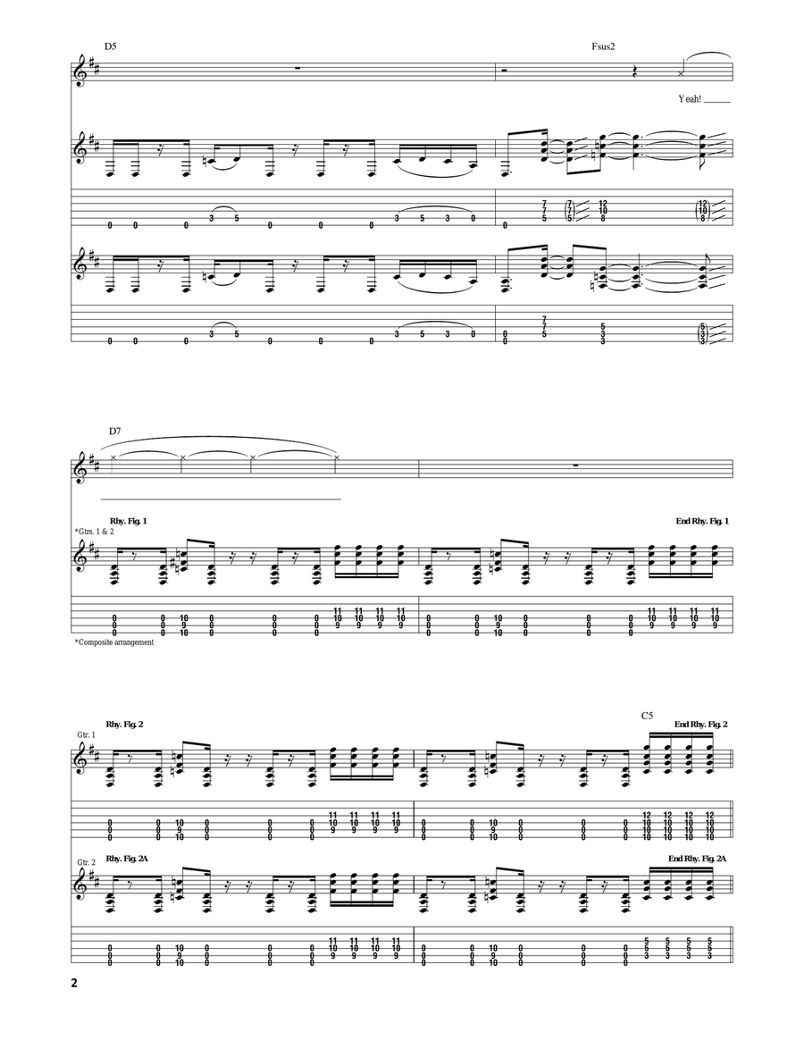 Simple Design Acoustic Guitar scores gallery preview page 2