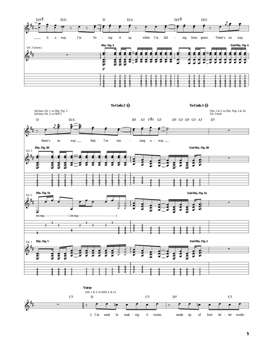 Simple Design Acoustic Guitar scores gallery preview page 5
