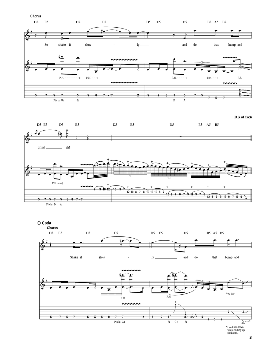Bump And Grind Bump And Grind Acoustic Guitar scores gallery preview page 3