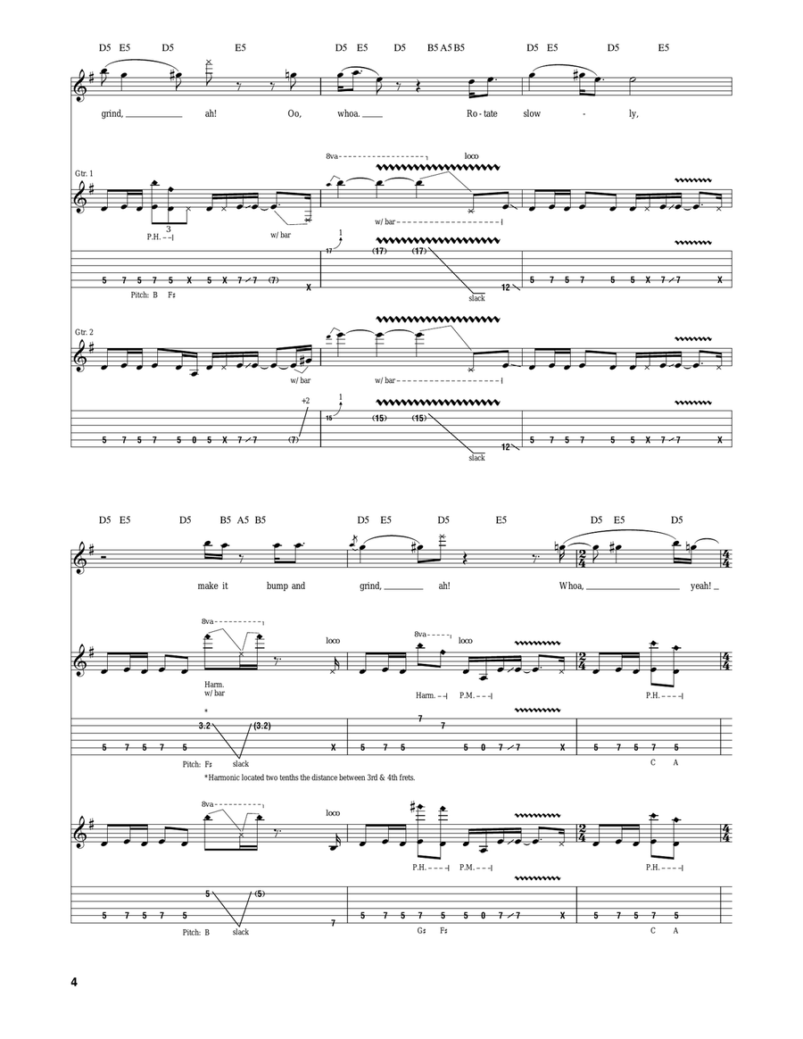 Bump And Grind Bump And Grind Acoustic Guitar scores gallery preview page 4