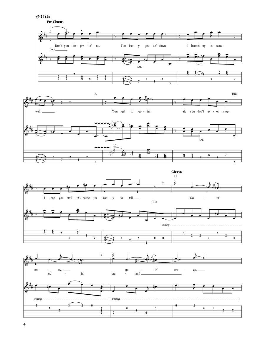 Goin' Crazy Goin' Crazy Acoustic Guitar scores gallery preview page 4