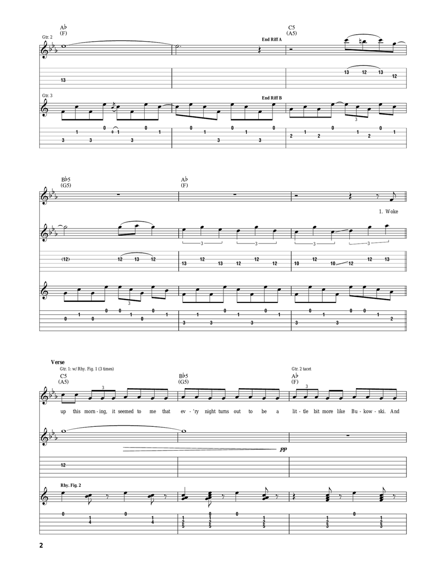 Bukowski Bukowski Acoustic Guitar scores gallery preview page 2