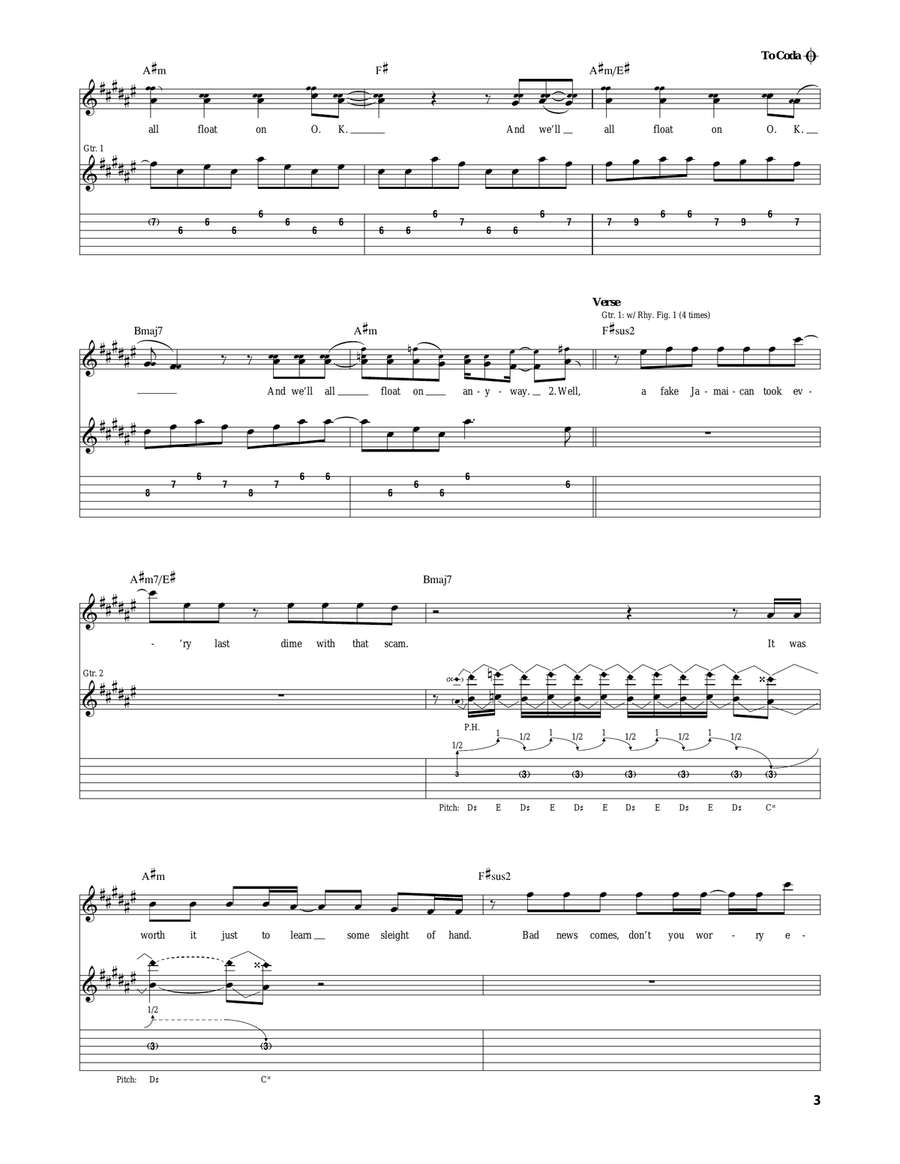 Float On Float On Acoustic Guitar scores gallery preview page 3