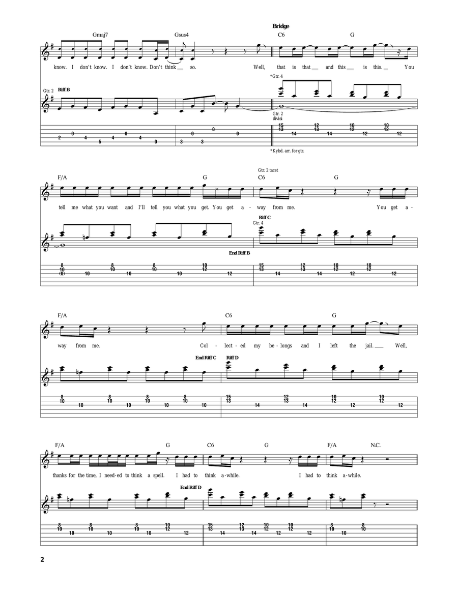 Ocean Breathes Salty Ocean Breathes Salty Acoustic Guitar scores gallery preview page 2
