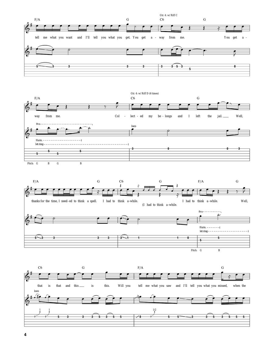 Ocean Breathes Salty Ocean Breathes Salty Acoustic Guitar scores gallery preview page 4