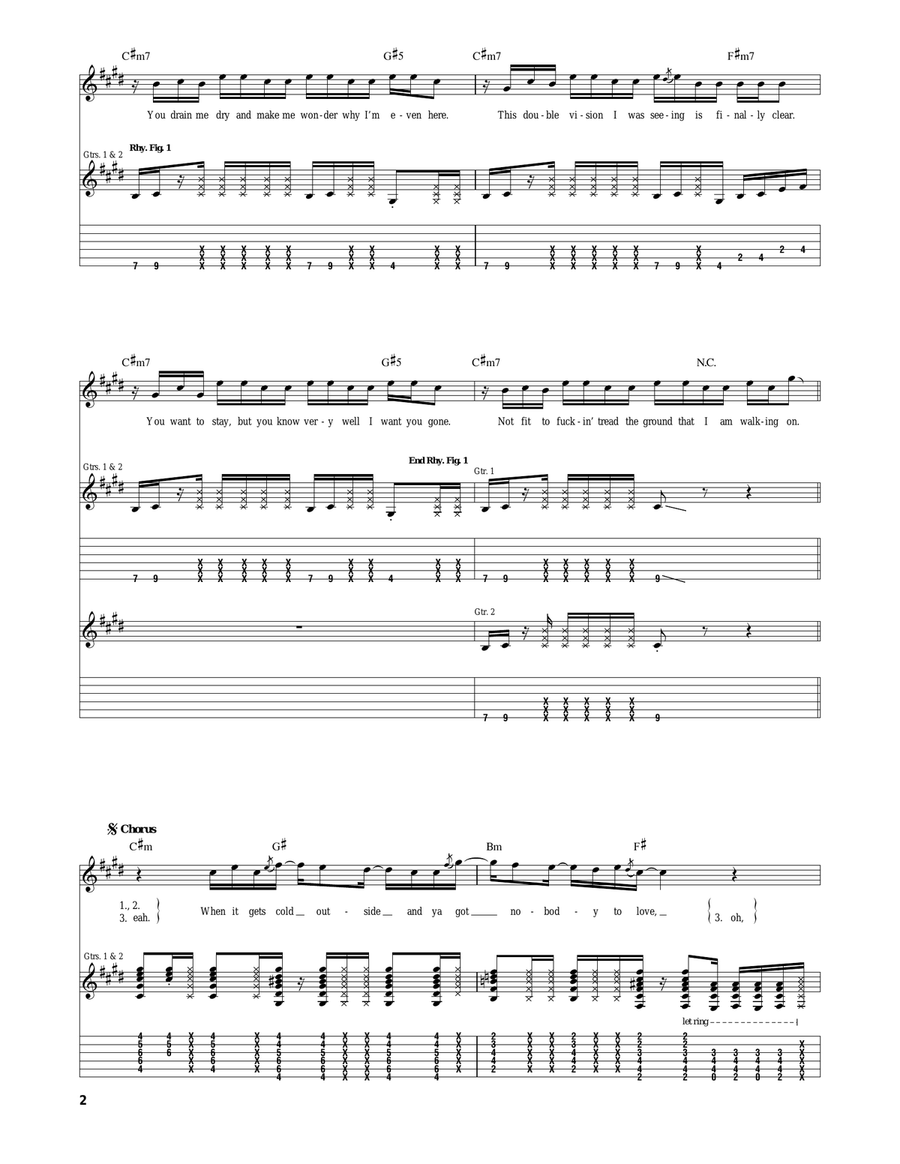 Harder To Breathe Harder To Breathe Acoustic Guitar scores gallery preview page 2