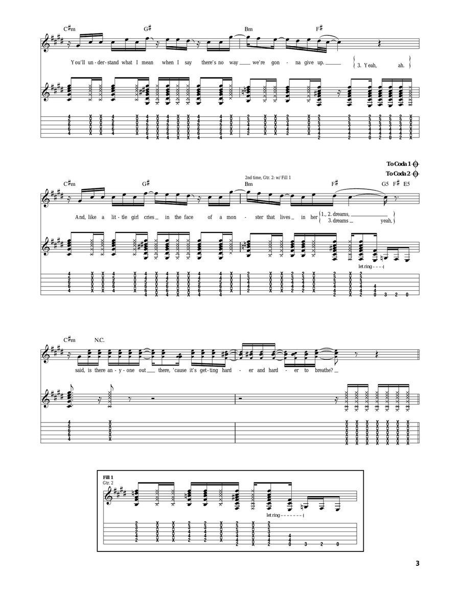 Harder To Breathe Harder To Breathe Acoustic Guitar scores gallery preview page 3