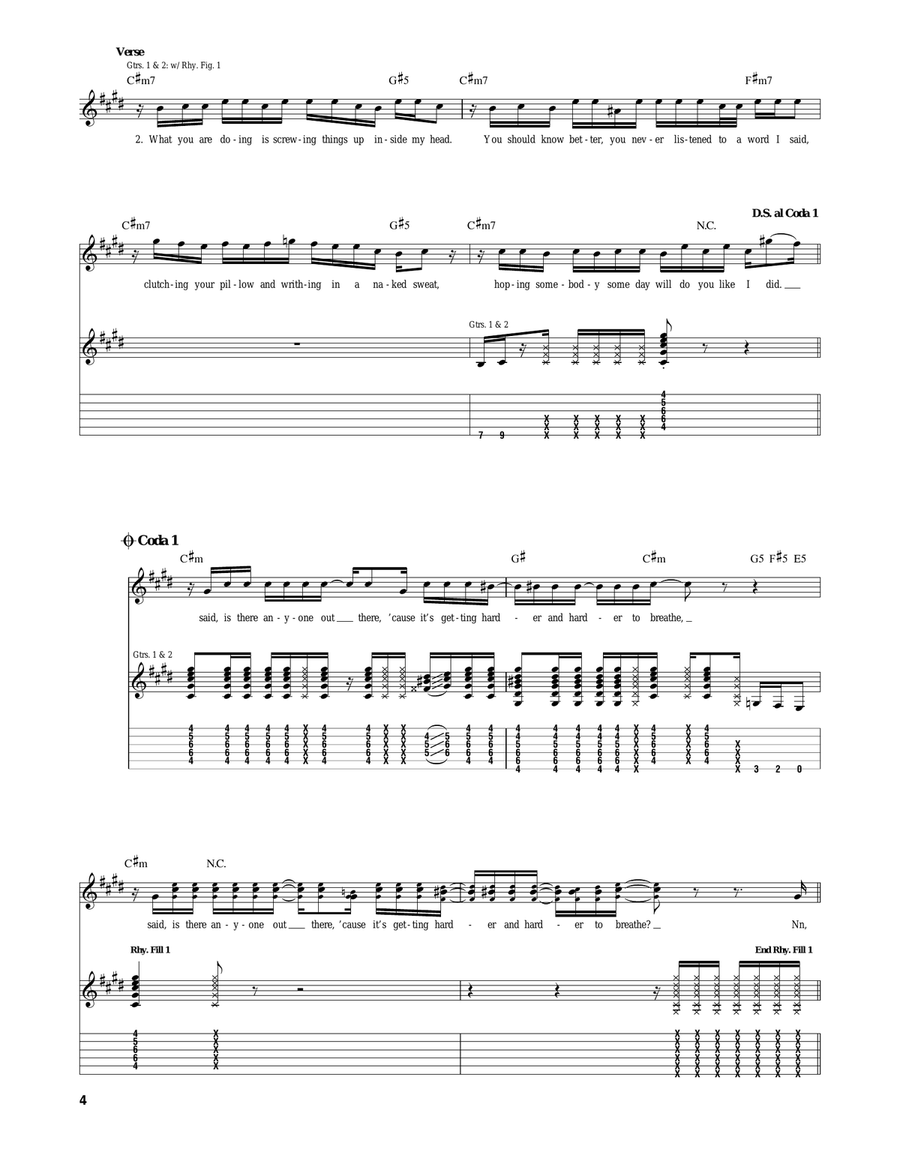 Harder To Breathe Harder To Breathe Acoustic Guitar scores gallery preview page 4