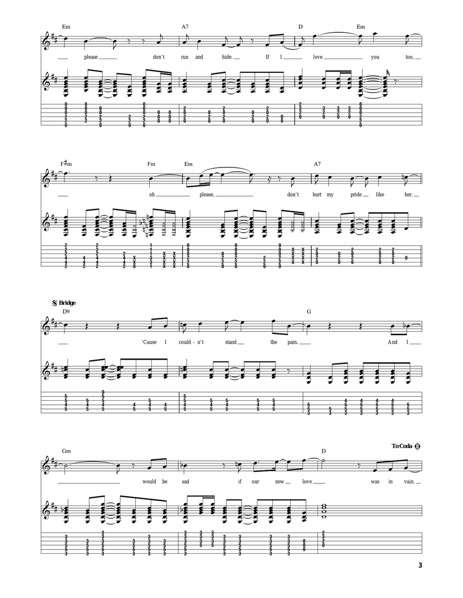 If I Fell If I Fell Acoustic Guitar scores gallery preview page 3