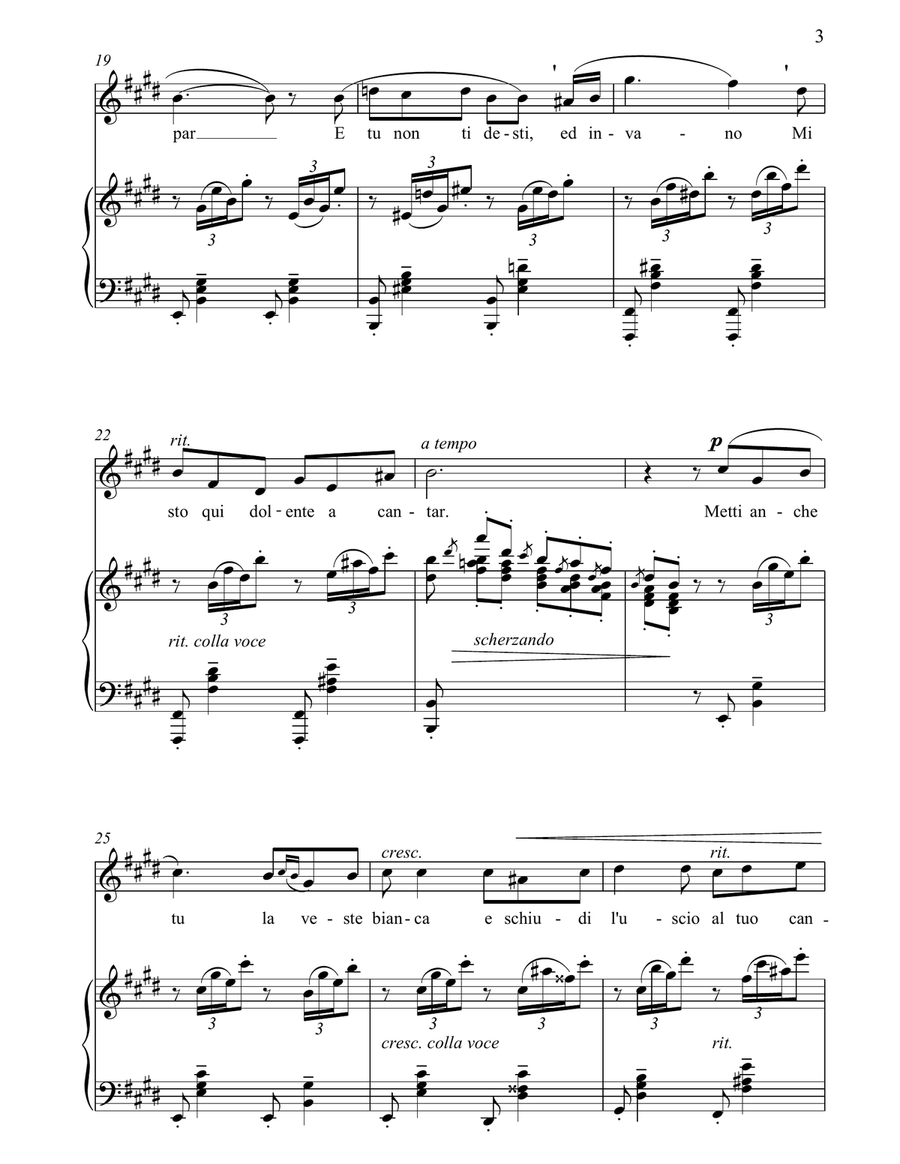 Mattinata Mattinata Piano, Vocal, Guitar scores gallery preview page 3