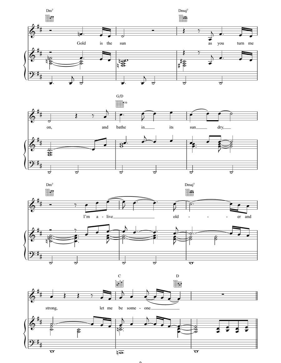 I'm Alive Piano, Vocal, Guitar scores gallery preview page 3