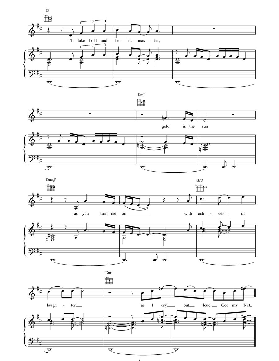 I'm Alive Piano, Vocal, Guitar scores gallery preview page 4