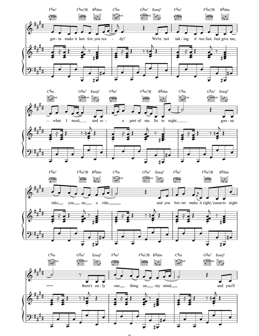 Get Down With Me Get Down With Me Piano, Vocal, Guitar scores gallery preview page 2