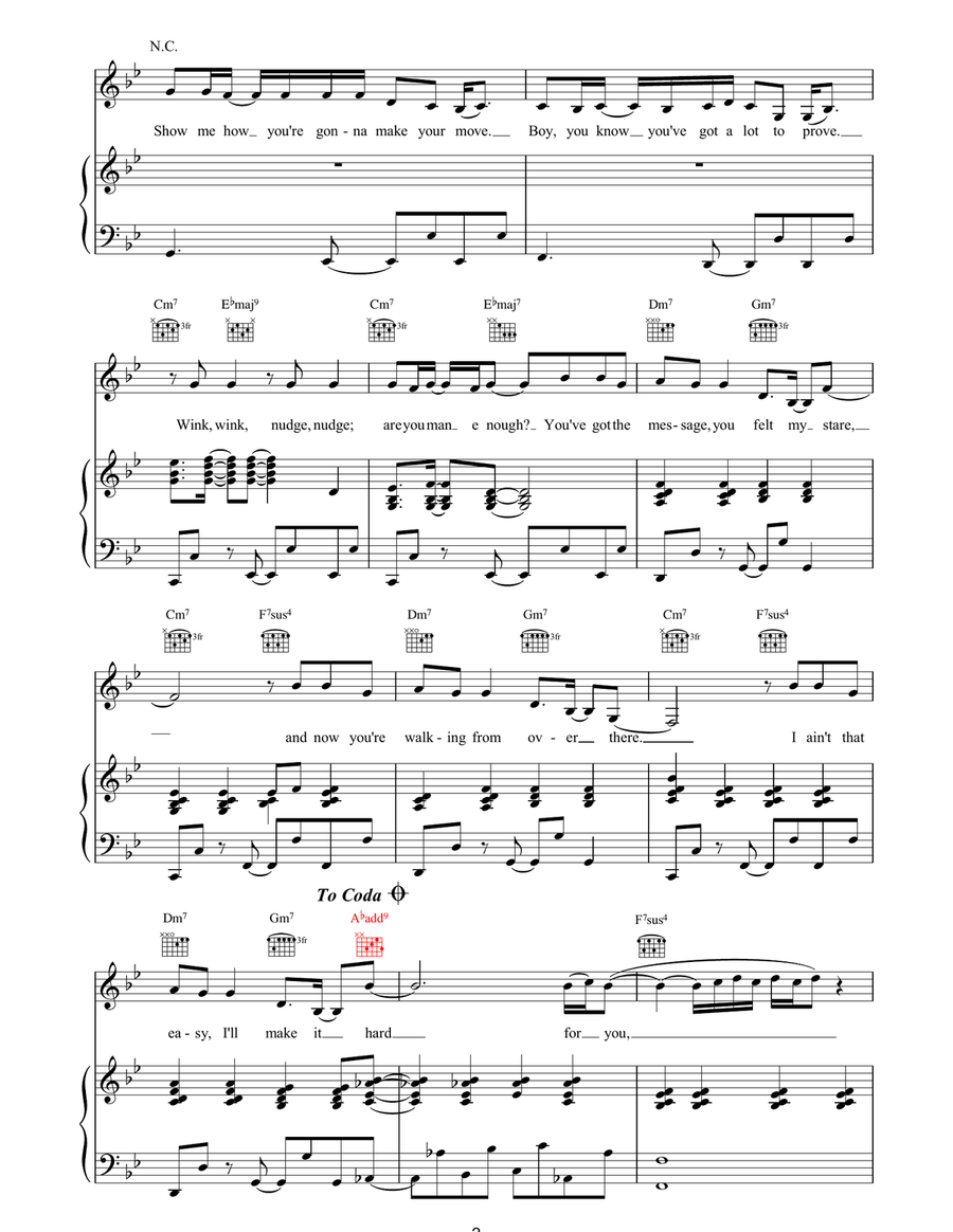 If You Wanna Have Some Fun Piano, Vocal, Guitar scores gallery preview page 2