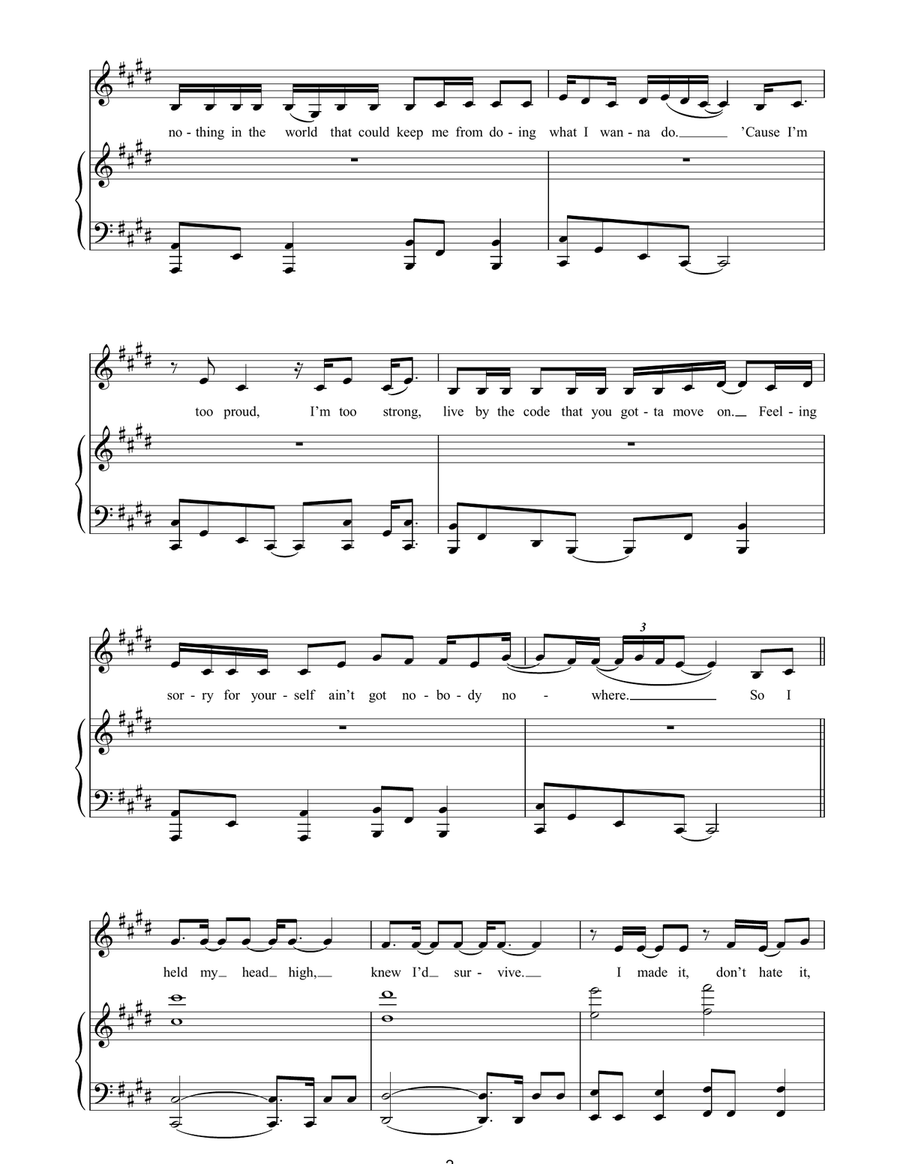 Paid My Dues Paid My Dues Piano, Vocal, Guitar scores gallery preview page 2