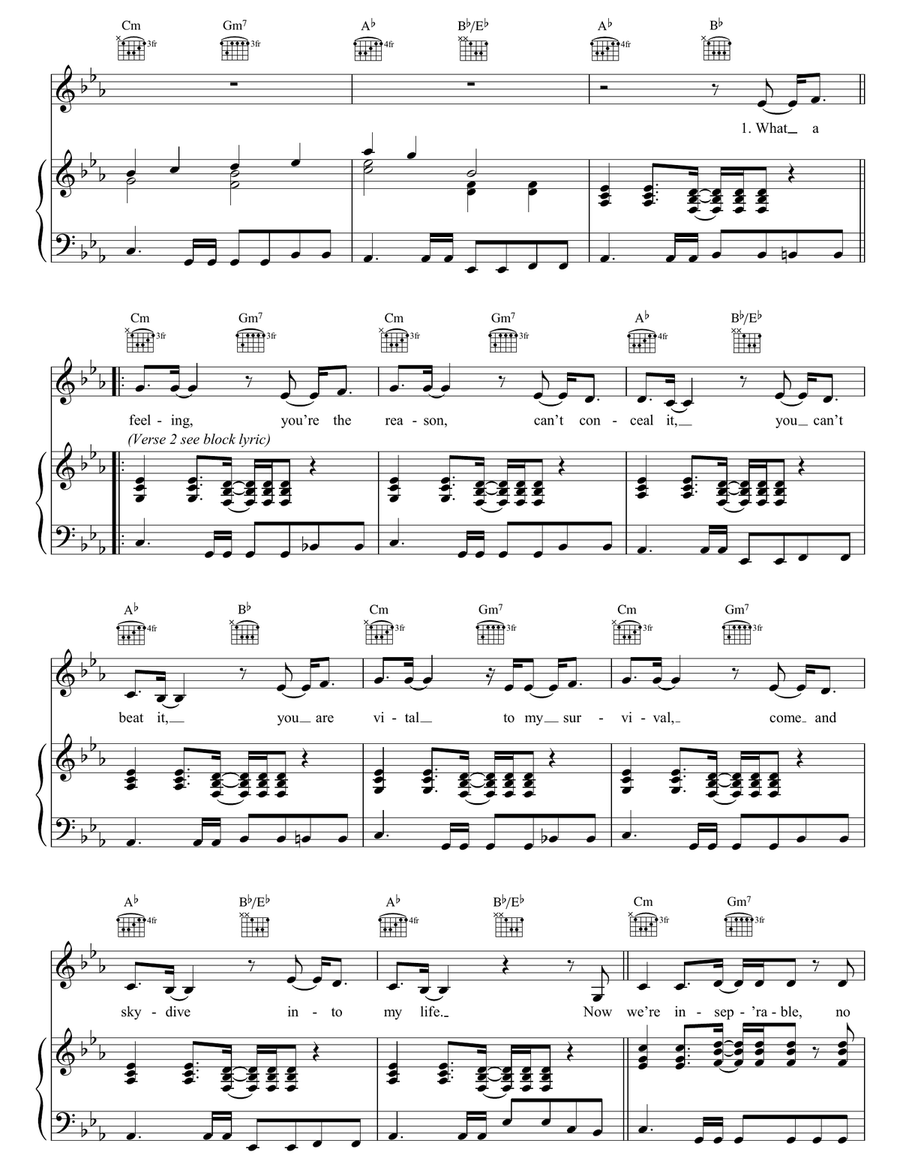 Stronger Stronger Piano, Vocal, Guitar scores gallery preview page 2