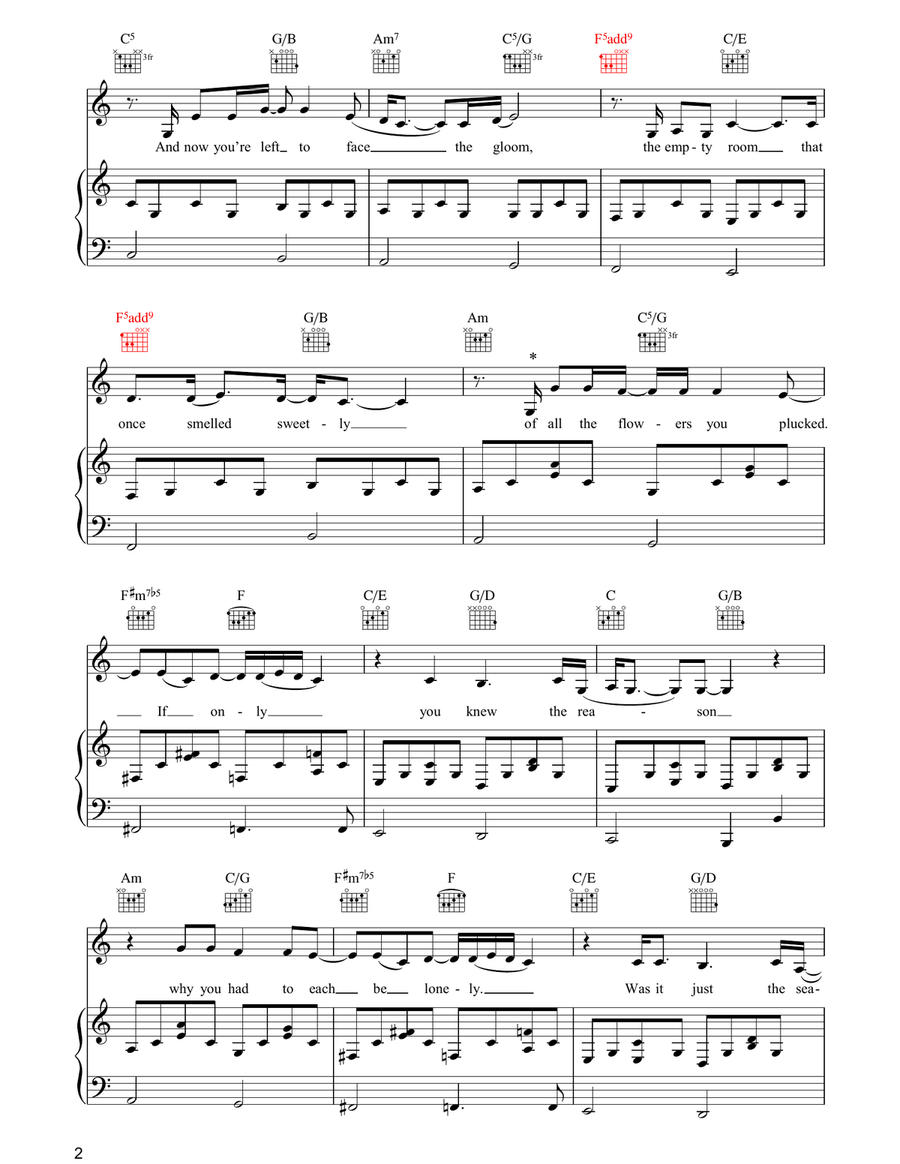 Shoot The Moon Shoot The Moon Piano, Vocal, Guitar scores gallery preview page 2