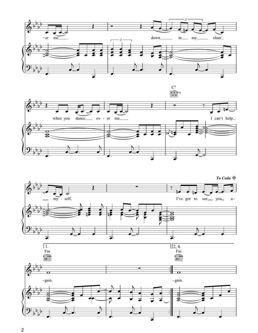 I've Got To See You Again Piano, Vocal, Guitar scores gallery preview page 2