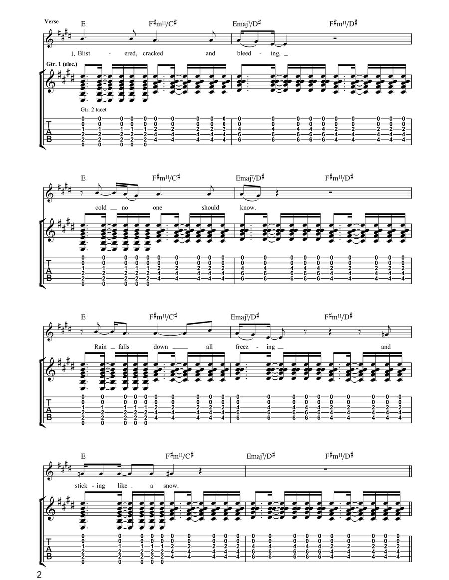 Joe's Head Joe's Head Acoustic Guitar scores gallery preview page 2