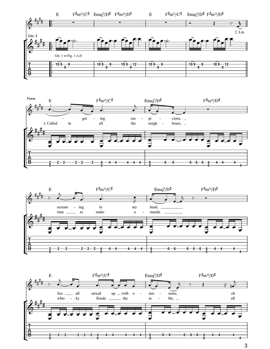 Joe's Head Joe's Head Acoustic Guitar scores gallery preview page 3