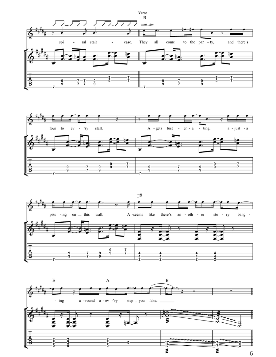 Spiral Staircase Spiral Staircase Acoustic Guitar scores gallery preview page 5