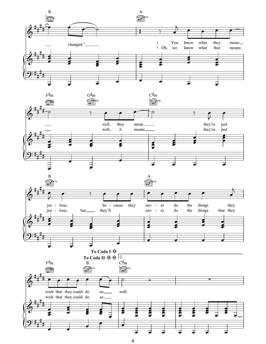 Golden Touch Golden Touch Piano, Vocal, Guitar scores gallery preview page 4