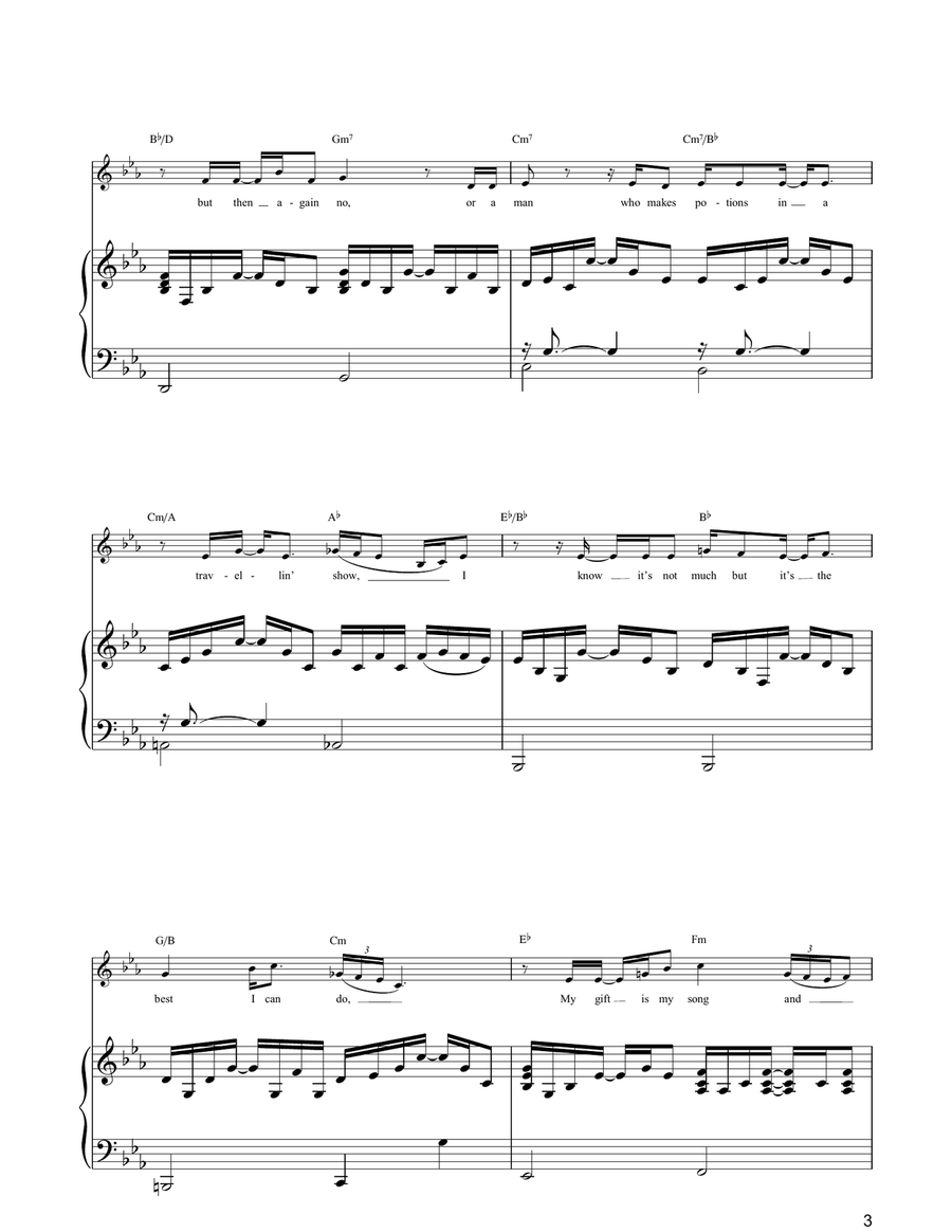 Your Song Your Song Piano, Vocal, Guitar scores gallery preview page 3